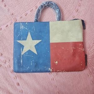 Nwt Montana West Distressed Texas Flag Laptop Bag
